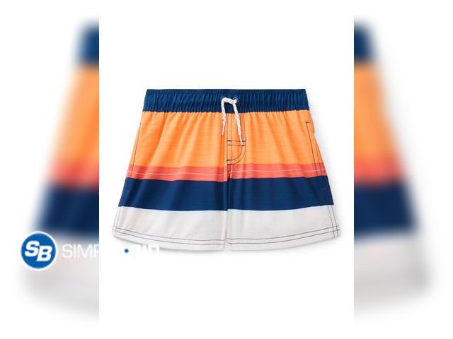 Lot 58-70634 - Wonder Nation Boys Quick Dry Stretch Swim Trunks with UPF50 - Size L 10-12 Husky - NWT