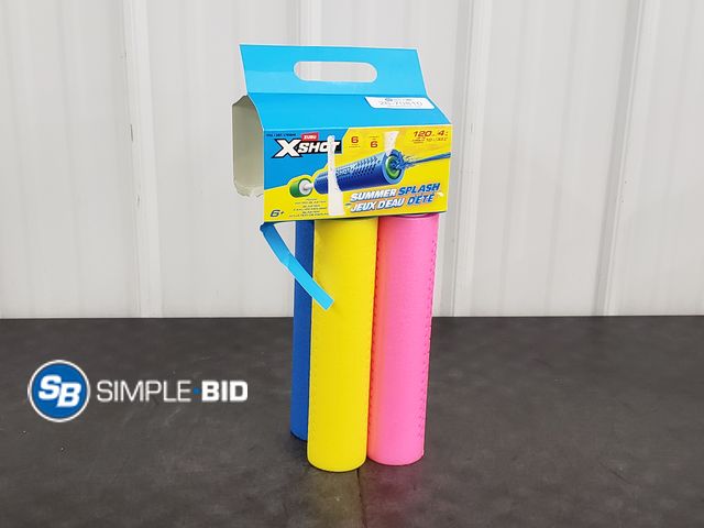 Lot 58-70810 - New Zuru XSHOT Summer Splash Foam Water Blasters - set of (4)