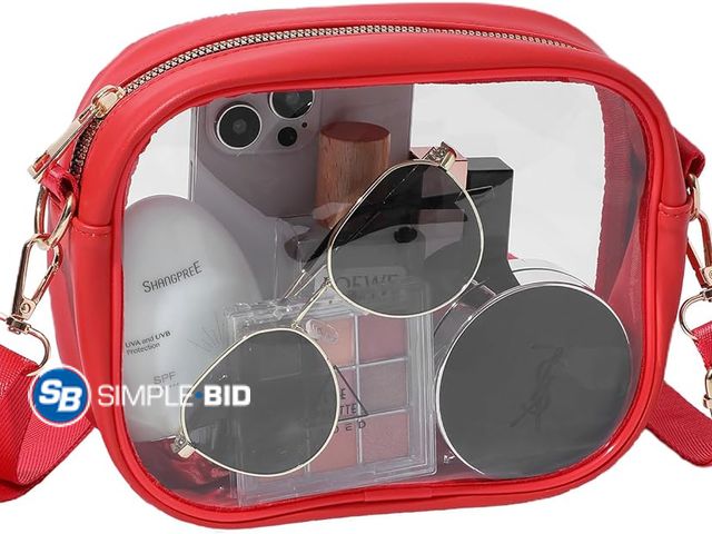 Lot 58-36771 - New Clear Bag for Stadium Events, Clear Purse for Women Stadium Approved Crossbody, Concert Bag with...