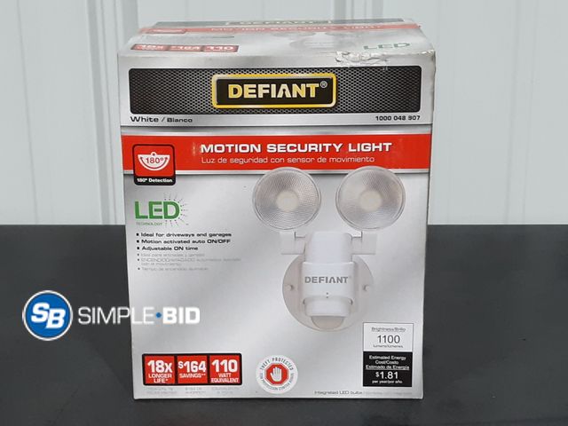 Lot 58-34703 - Defiant Motion Security Light  - LED - New