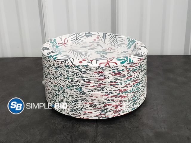 Lot 58-41450 - PAPER PLATES! pizazz paper plates - 100 count -- 10"