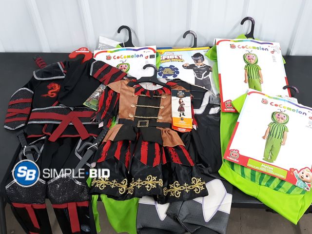 Lot 58-36680 - Lot of (6) New Kid's Costumes - variety of styles - SIZE 2T/4T