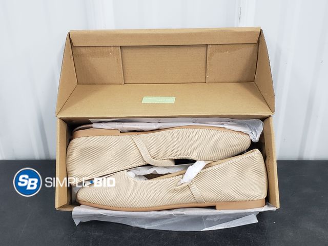 Lot 58-74259 - New Women‘s Mary Jane Shoes, Ballet Flats for Women, Square Toe Shoes for Women | Comfortable Dressy...