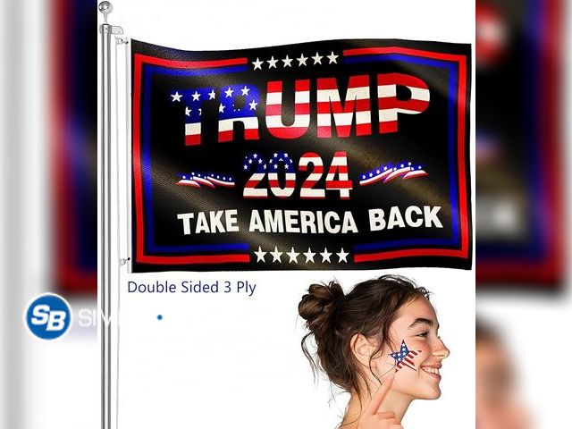 Lot 58-18032 - New Trump 2024 Flag 3x5 Outdoor Double Sided 3 Ply Flag MAGA Flag with 2 Brass Grommets Take America...