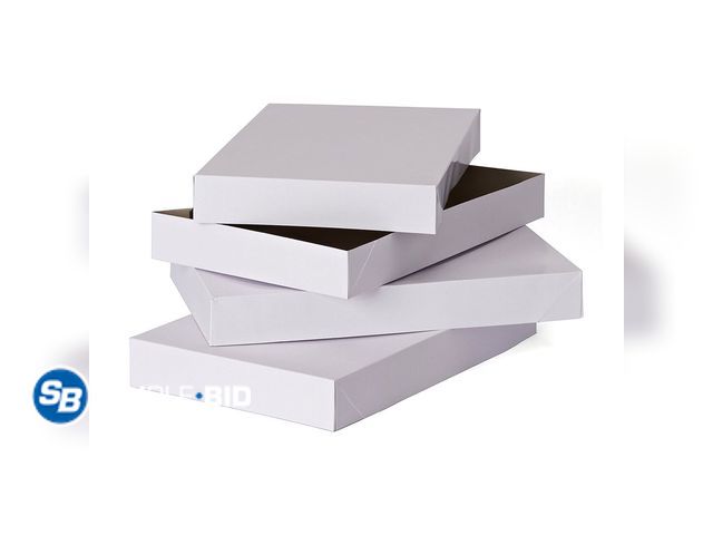 Lot 58-31960 - Lot of (4) New Packs of American Greetings 14.75" x 9.5" Solid White Shirt Gift Boxes for Christmas,...