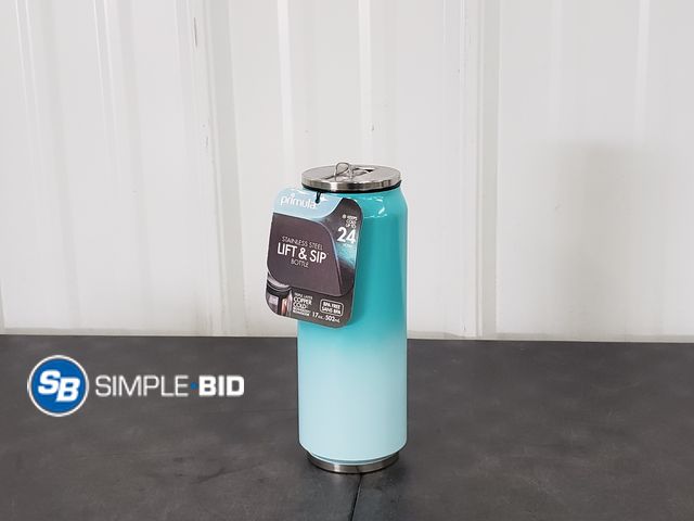 Lot 58-68587 - Primula Stainless Steel Lift &amp; Sip Bottle 17oz - New