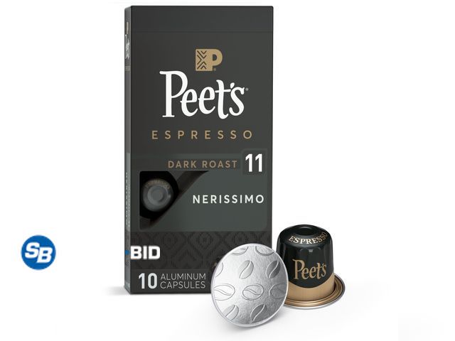 Lot 58-35906 - New Peet's Coffee Nerissimo Premium Dark Roast Intensity 11 Espresso Coffee Pods, 10 Count