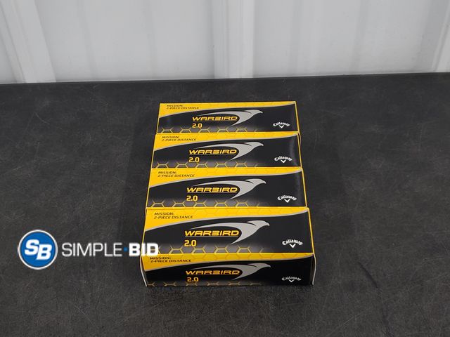 Lot 58-39043 - CALLAWAY! Mission golf balls 2.0 Warbird 12 count - New