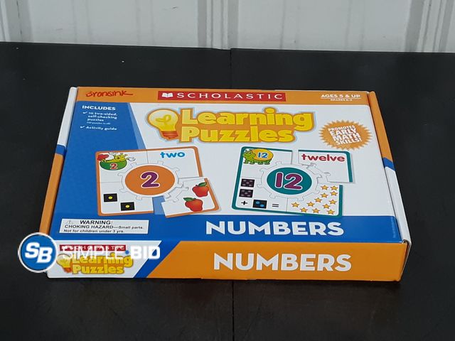 Lot 58-15849 - Scholastic Learning Puzzles - Numbers - Used but in Great Condition