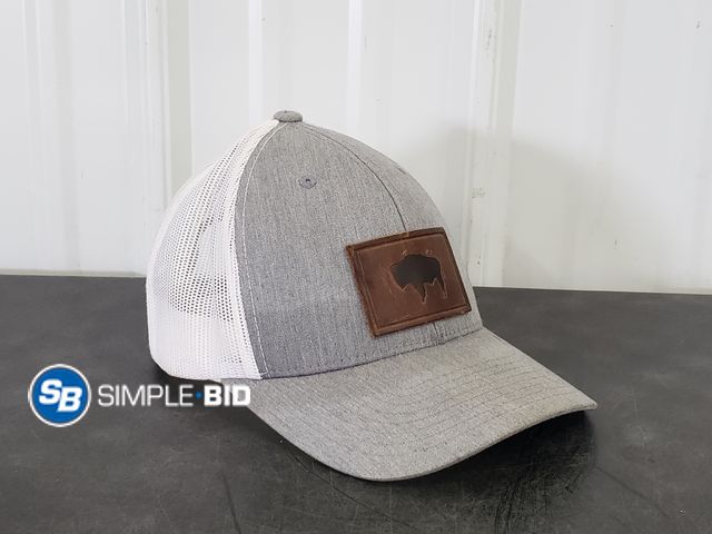Lot 58-84530 - Adult Mesh Back Hat with Leather Patch - used but in good condition