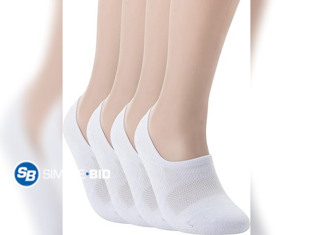 Lot 58-56393 - New  No Show Socks 4 pairs