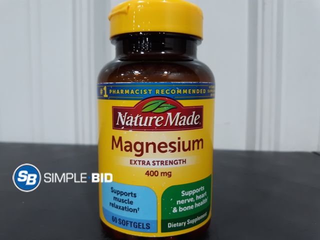 Lot 58-26106 - Nature Made Magnesium Extra Strength 60 soft gels - unopened