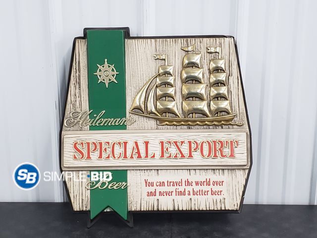 Lot 58-84357 - Heileman's Special Export Beer Wall Plaque Approx 18" x 19"