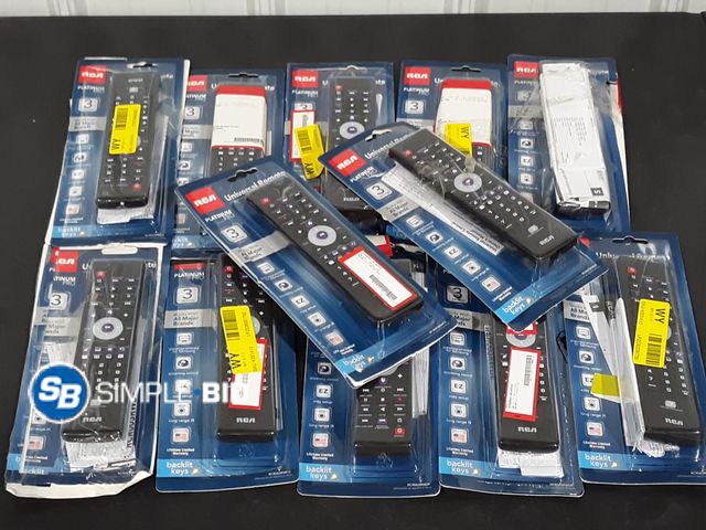 Lot 58-28191 - Lot of (12) New RCA Platinum Pro Universal Remotes -- for up to 3 Devices