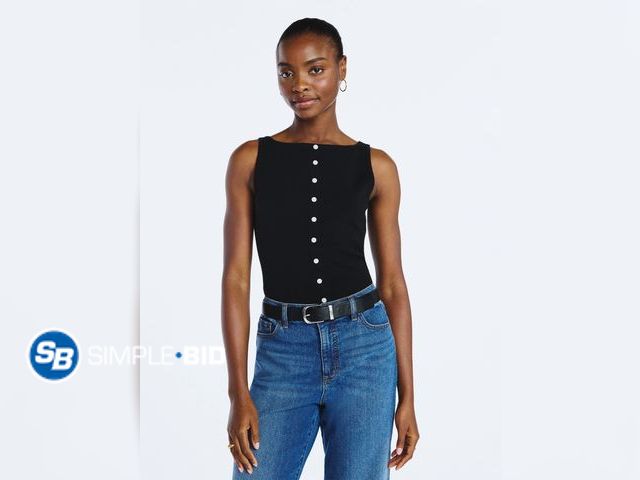 Lot 58-70635 - Scoop Women's Sleeveless Button Front Cardigan Sweater, Lightweight - Size Large 12-14- NWT