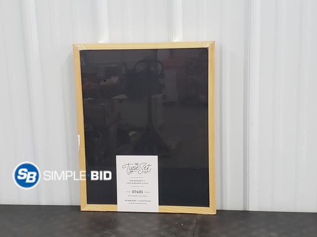Lot 58-67539 - New The Type Set Co. 17"x21" Magnetic Chalkboard Slate Letter Board