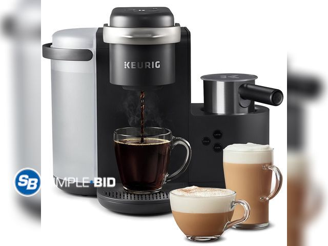 Lot 58-28474 - New Keurig K-Cafe Single Serve K-Cup Coffee Maker, Latte Maker and Cappuccino Maker, Dark Charcoal -...