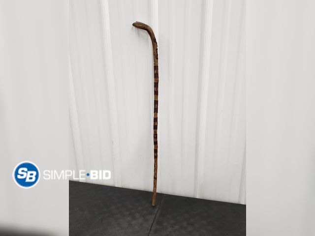 Lot 58-66402 - Carved Wooden Walking Stick - approx. 34" L
