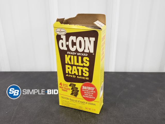 Lot 58-29976 - D Con Ready Mixed - Kills Rats and Mice - 4 Ready to use Bait Filled Trays