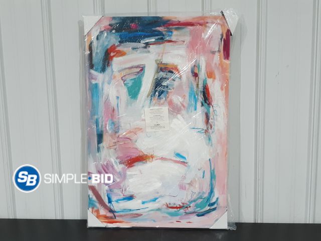 Lot 58-27234 - Decorative Abstract Art Canvas - 24 x 36"
