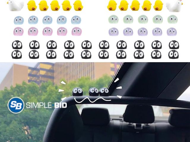 Lot 58-80862 - New 60 Pcs Cute Sprites Car Rearview Mirror Accessories chick duck car mirror decor hanging Funny da...