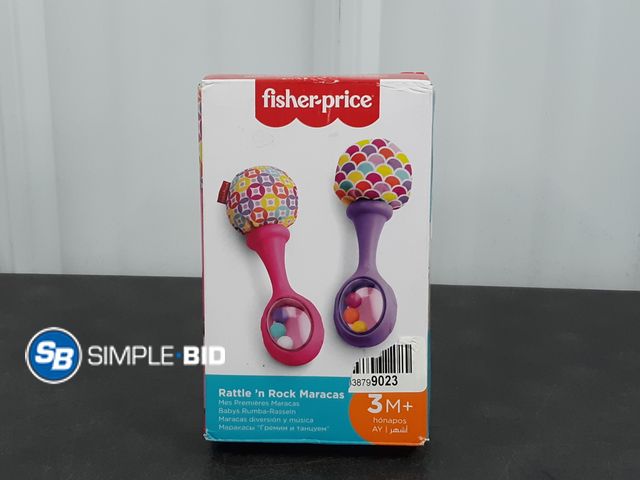 Lot 58-57705 - New Fisher-Price Rattle N Rock maracas for 3+ Months