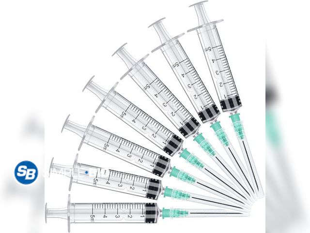 Lot 58-78226 - New 25 Pack 5ml Disposable Sterile Syringe with 21G 38mm/1.5inch Needle