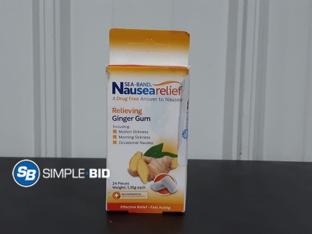 Lot 58-28584 - Sea-Band Nausea Relief Ginger Gum for Motion Sickness