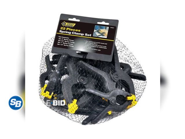 Lot 58-78375 - New Steel Grip DR60527 22 Piece Spring Clamp Set