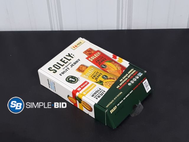 Lot 58-17339 - SOLEY! organic Fruit Jerky - Pineapple - Mango - 15 individually packaged - unopened