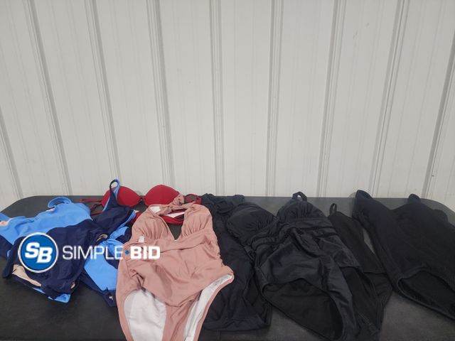 Lot 58-17922 - SWIMSUITS! Lot of (8) Women's Swimsuits - variety of styles and sizes range from S-XXl - unworn