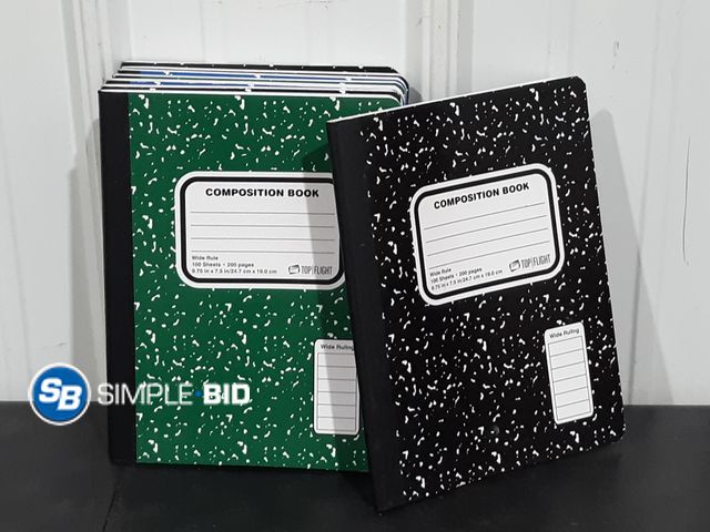 Lot 58-34622 - Lot of (8) New Composition Books - various colors
