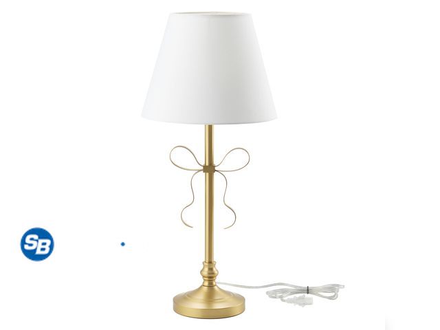 Lot 58-57906 - New My Texas House 24" Gold Metal Bow Table Lamp