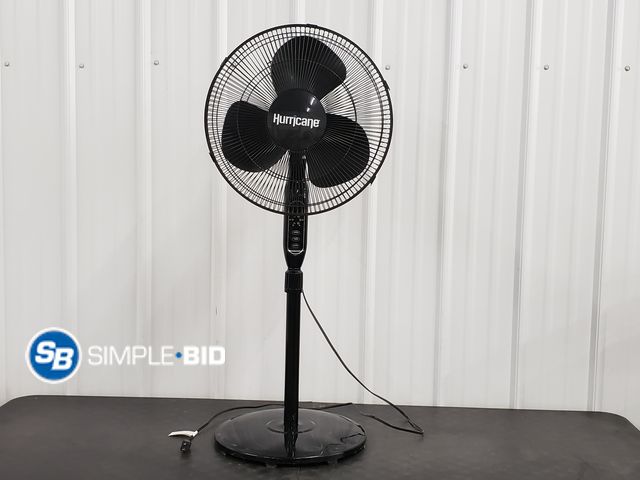 Lot 58-77084 - Hurricane 16" Supreme Oscillating Stand Fan- Tested / Works