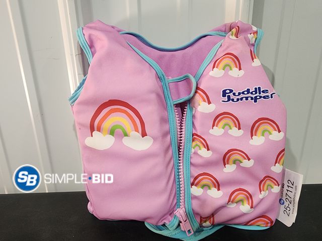 Lot 58-27112 - New Puddle Jumper AquaStar Fabric Toddler Swim Vest, Up to 40lbs (18kg) Weight Capacity