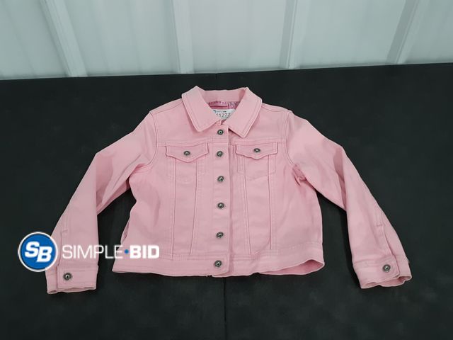 Lot 58-41277 - GIRLS! Pink jean jacket - SIZE S - in good condition