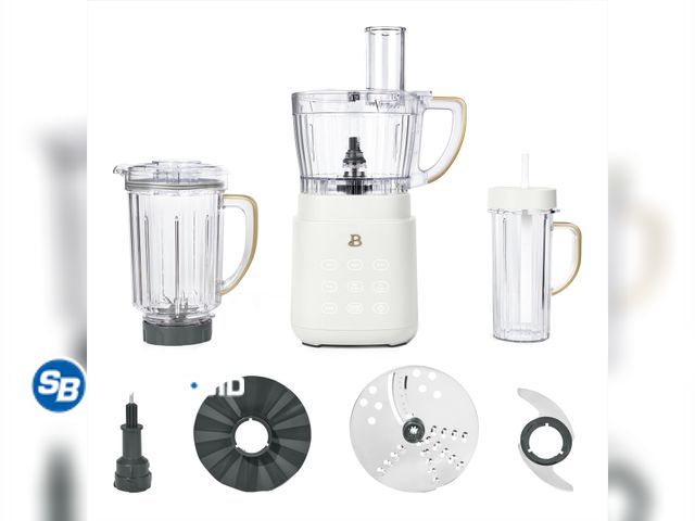 Lot 58-65250 - New Beautiful 3-in-1 Kitchen System, Blender, Food Processor &amp; Personal Blender, White Icing by ...