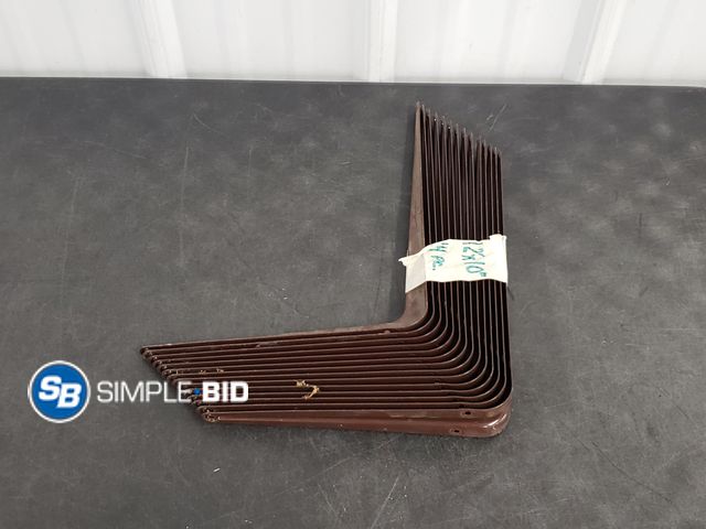 Lot 58-77659 - Lot of (14) 12 x 10" Shelf Brackets