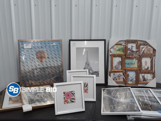 Lot 58-36674 - Large Lot of Picture frames - variety of sizes and styles - New