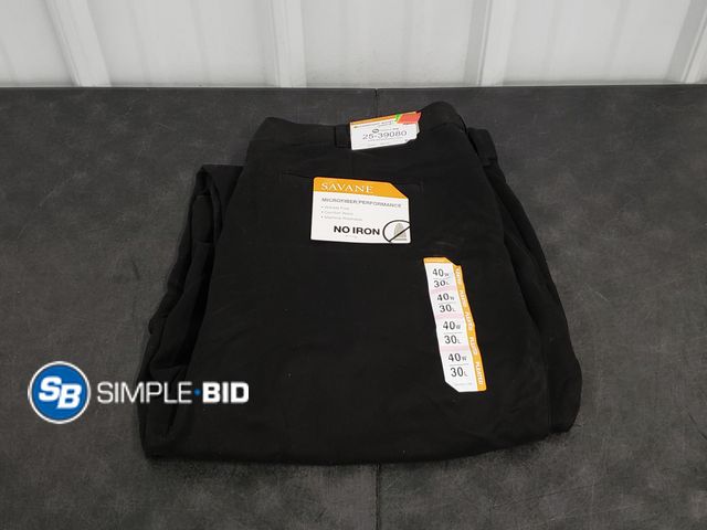 Lot 58-39080 - New MEN'S microfiber performance pants - SIZE 40X30