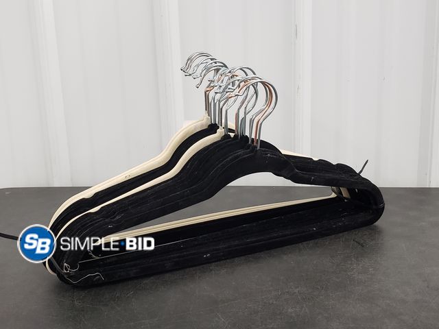 Lot 58-74583 - Lot of (20) Velvet Hangers - in good condition - variety of Colors
