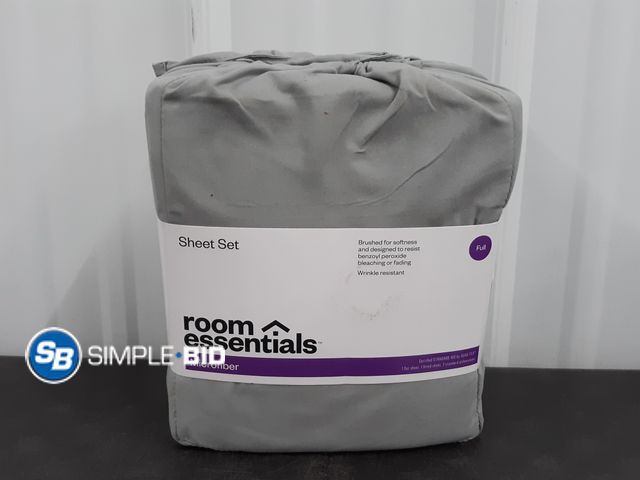 Lot 58-39290 - New Room Essentials FULL Size Microfiber Sheet Set