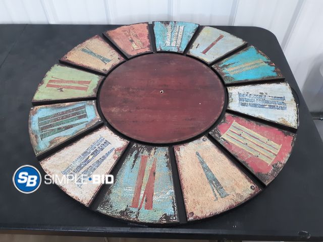 Lot 58-78083 - Decorative Wooden Wall Clock (will need the hands) - approx. 28" x 28"