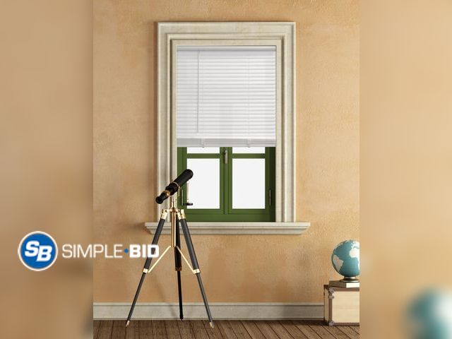 Lot 58-36269 - Lot of (2) New Mainstays 1" Cordless Vinyl Light Filtering Mini Blinds, White, 29" W x 64" L