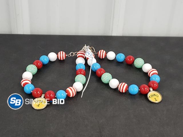 Lot 58-74446 - Lot of (2) Necklaces -- THING 1 and THING 2