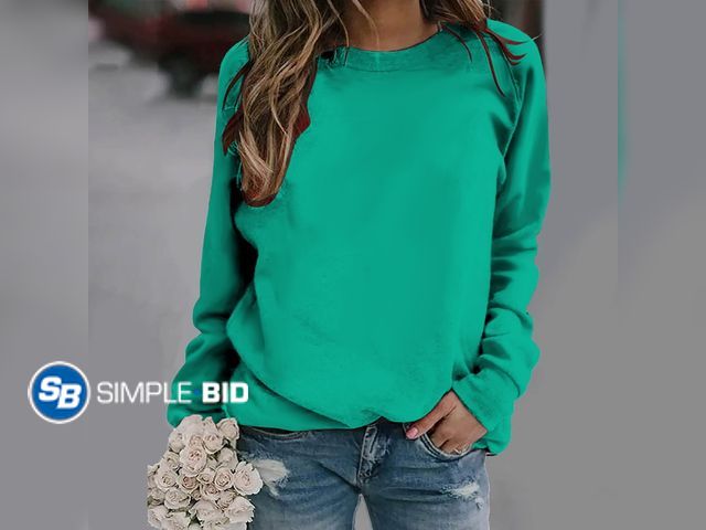 Lot 58-65422 - New Patlollav Pntutb Women Winter Sweatshirts,Ladies Long Sleeve Loose Tunic Top - SIZE M