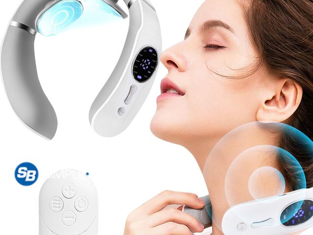 Lot 58-39033 - New  Neck Massager for Pain Relief Deep Tissue,Electric Portable Neck Massager with Heat for Women M...