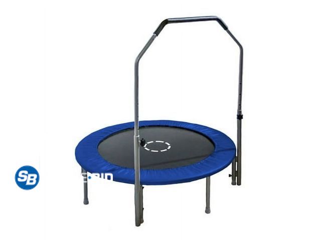 Lot 58-28461 - New Tru-JUmp 48" Mini Trampoline with handle bar -- DOES need one more leg