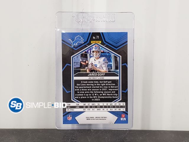 Lot 58-50247 - Jared Goff - Detroit Lions Football Card - Panini 2024