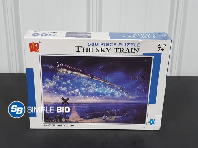 Lot 58-26539 - New The Sky Train 500 piece puzzle
